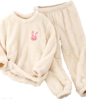 Kids Toddler 𝐏ajamas Boys Girls Fleece 𝐏js Set Winter Warm 𝐒leepwear Set Plush Tops+Pants Outfits 𝐋oungewear